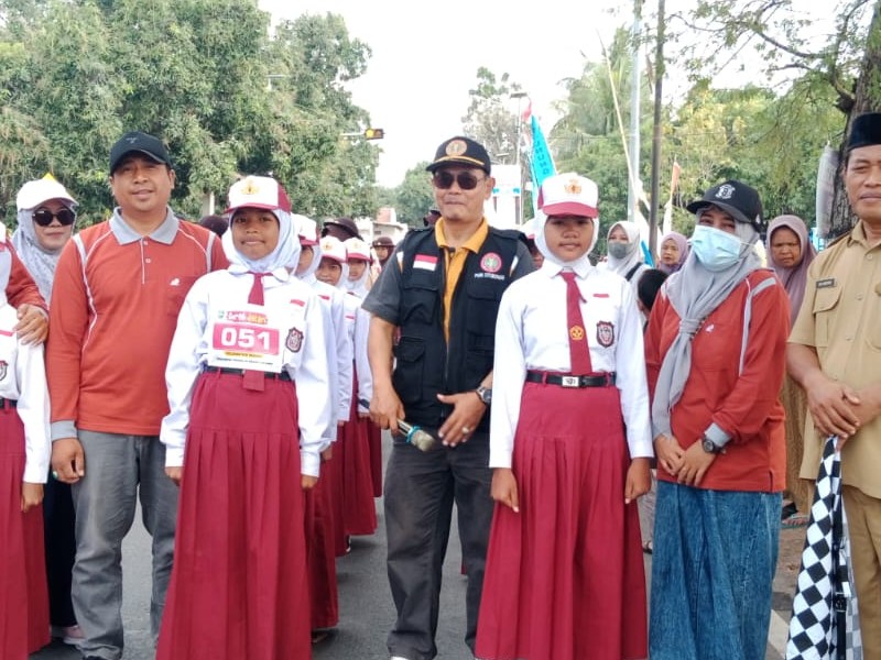 Lomba Gerak jalan memperingati HUT RI Ke 81 Kecamatan Suboh Kabupaten Situbondo